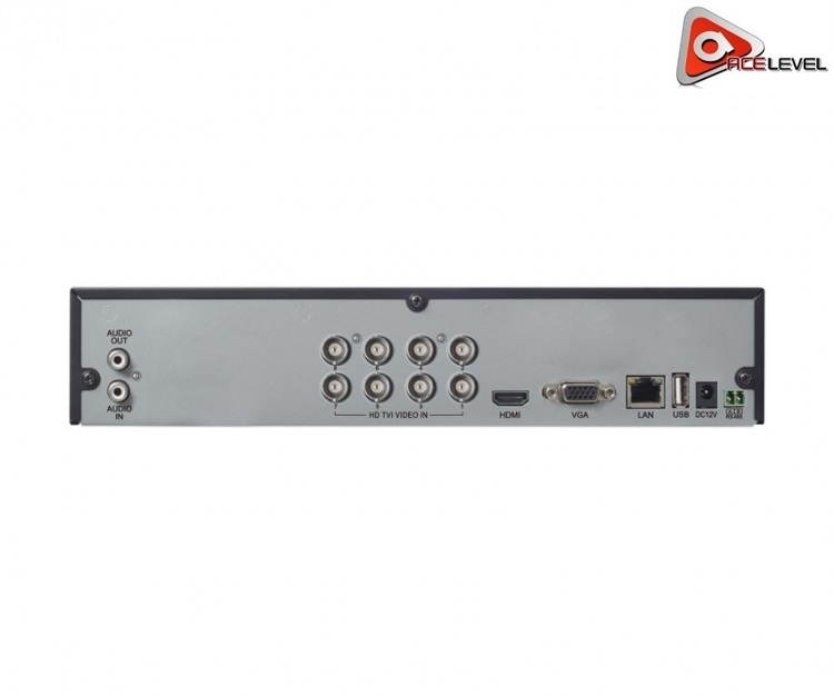 Acelevel 8 Channel Hybrid HD TVI DVR/ 4 Channel NVR with 1xHDD