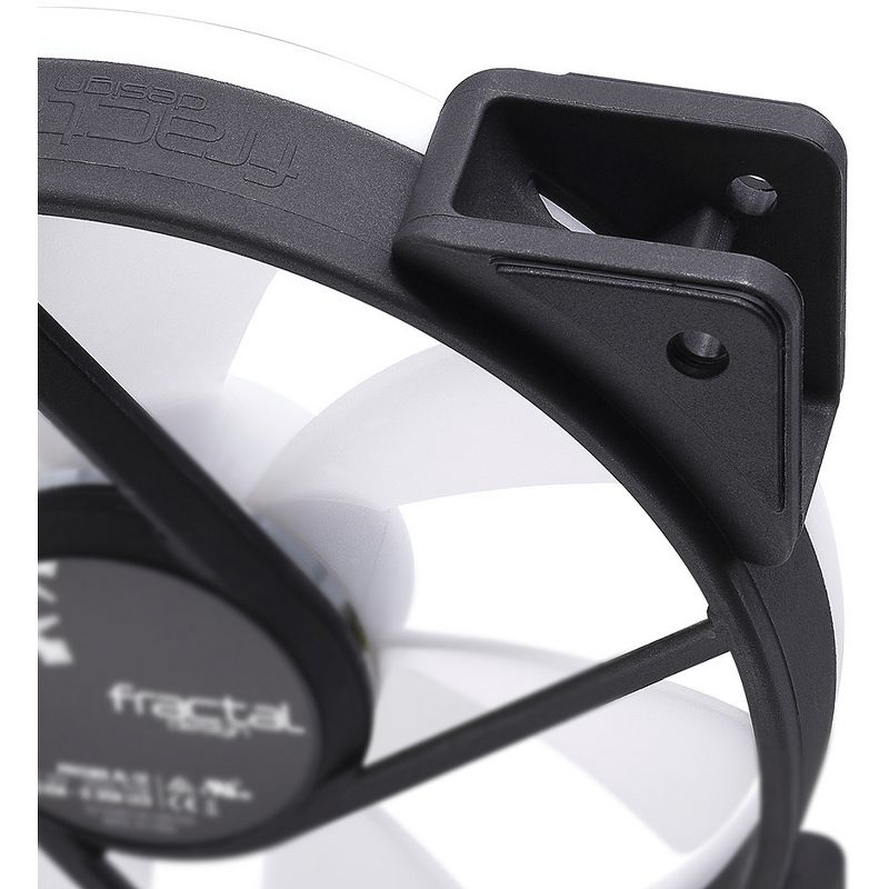 Fractal Design Prisma AL-12 PWM Cooling Fan - 85.7 CFM - 32.7 dB(A) Noise - LLS Bearing - 4-pin - RGB LED - Rubber - 11.4 Year Life