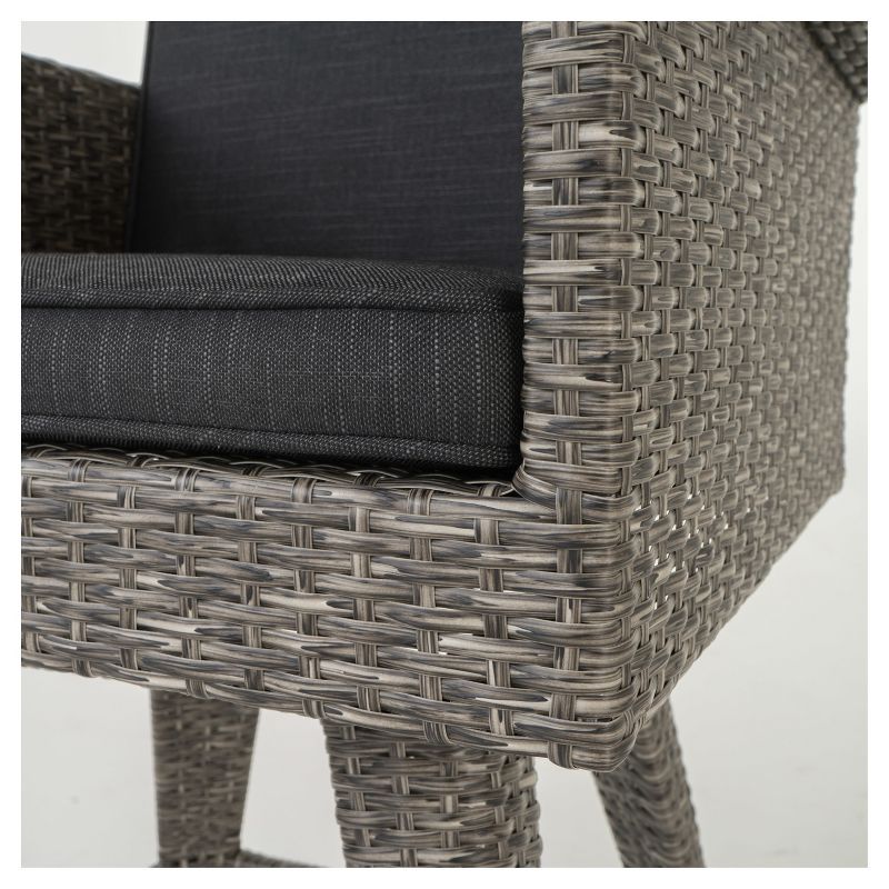 La Sola 3pc Metal Bistro Set - Black/Bronze - Christopher Knight Home