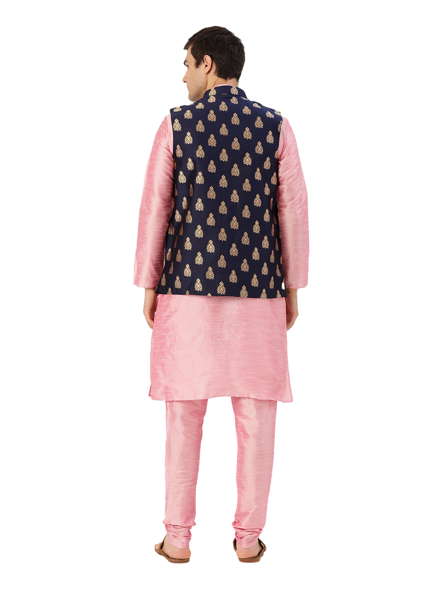 Sojanya Pink & Navy Printed Suit