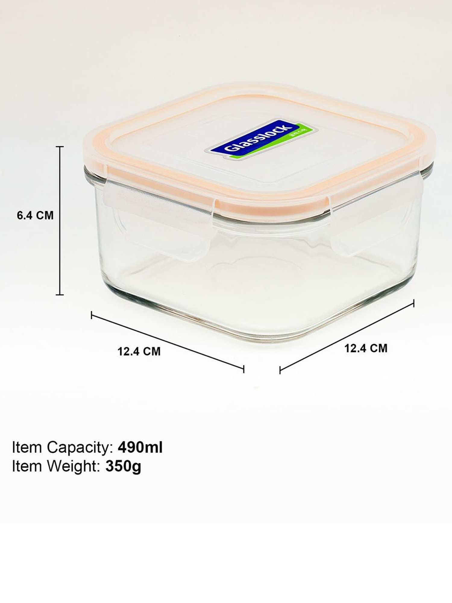 Glasslock Transparent Glass 490 ml Jars and Container