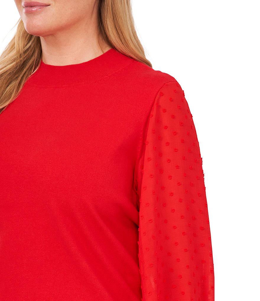 Ruby Rd. Plus Size Ombre Striped 3/4 Sleeve Button Front Long Cardigan