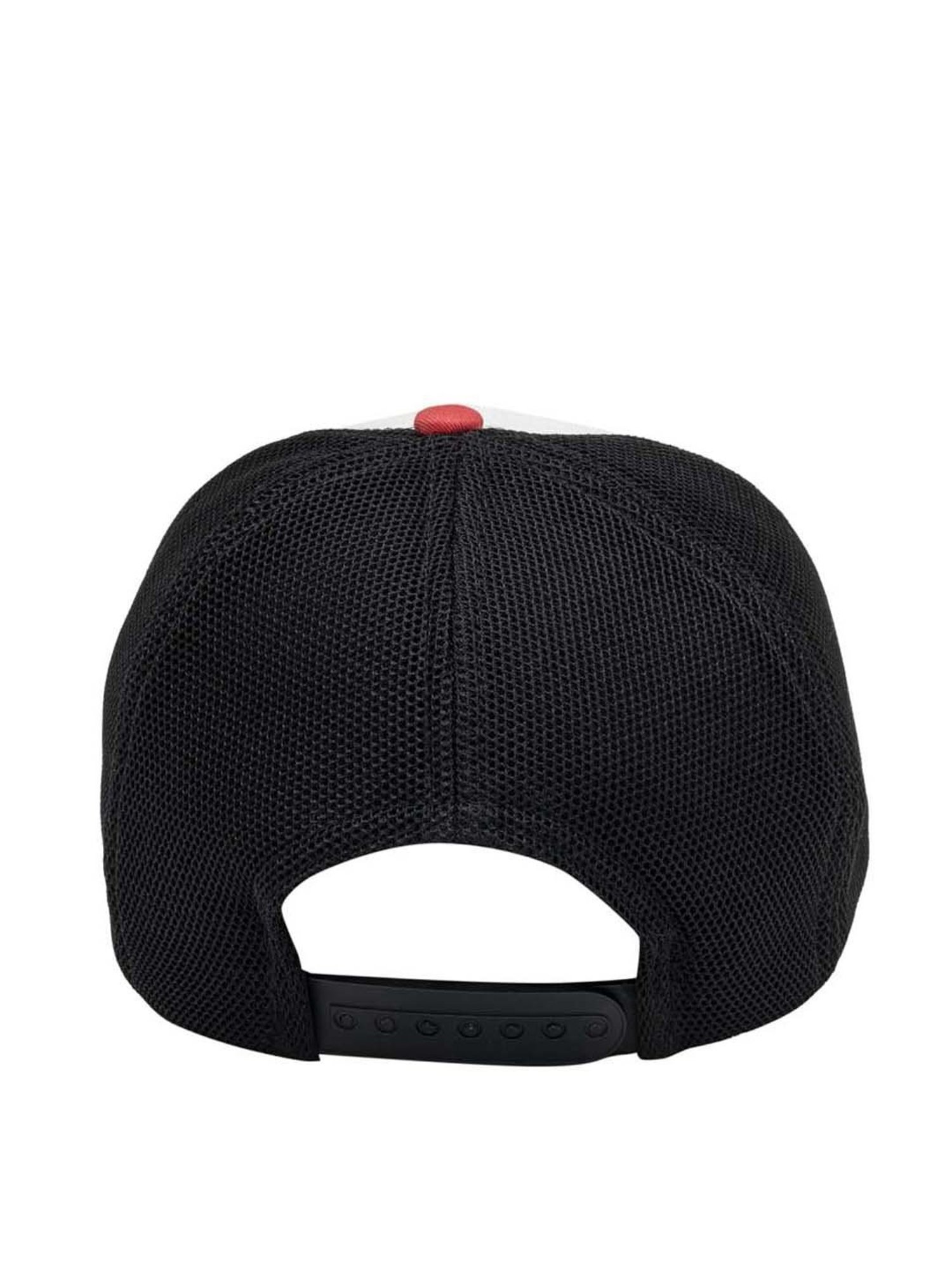 Peter England Black & Green Color Block Baseball Cap