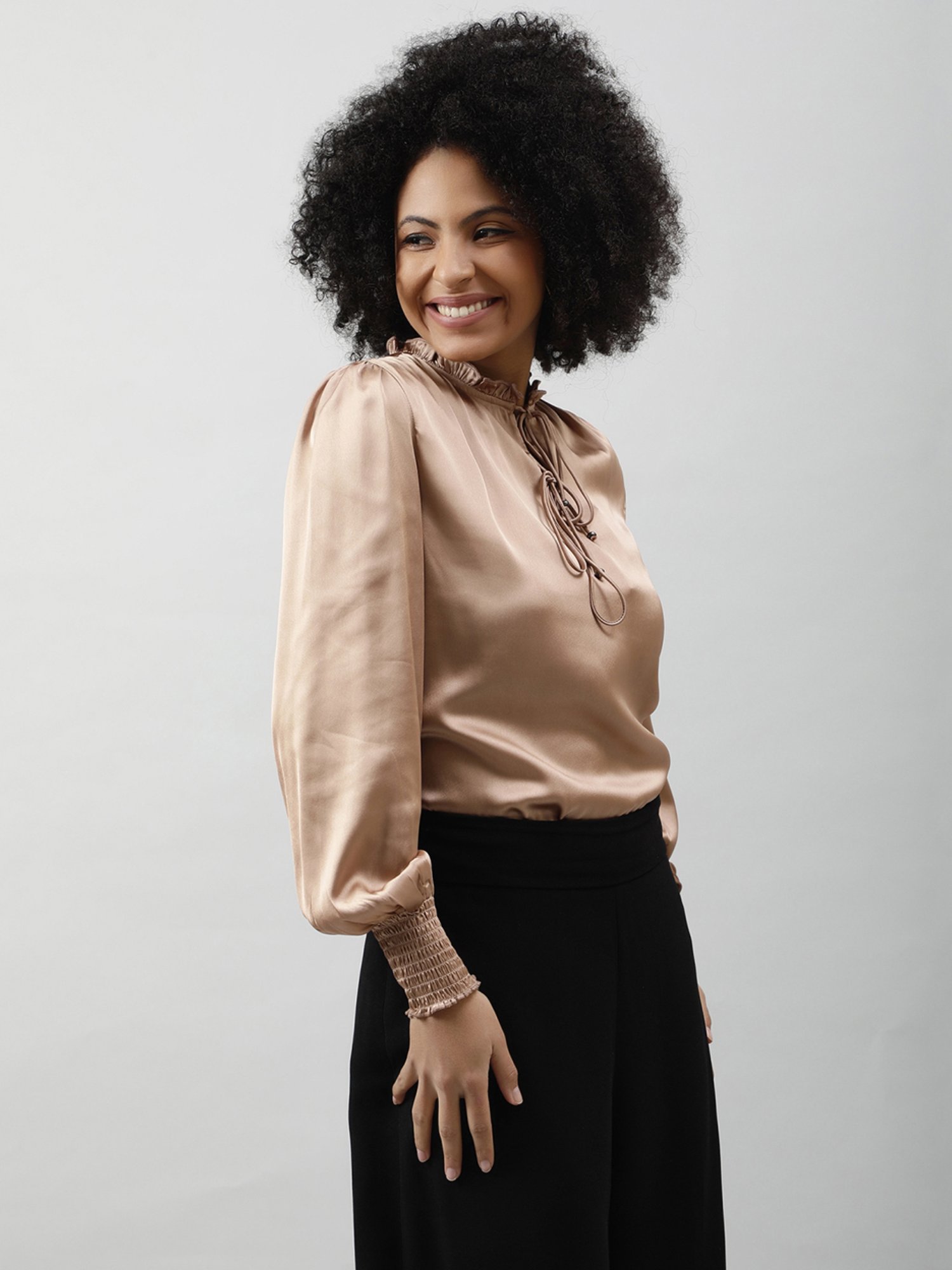 PURYS Beige Relaxed Fit Top