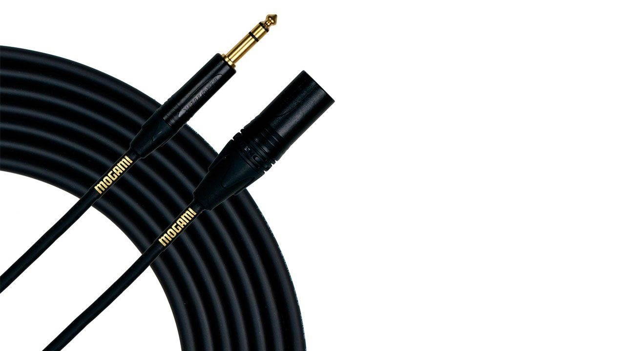 Mogami Gold 3' TRS to XLR Male Cable