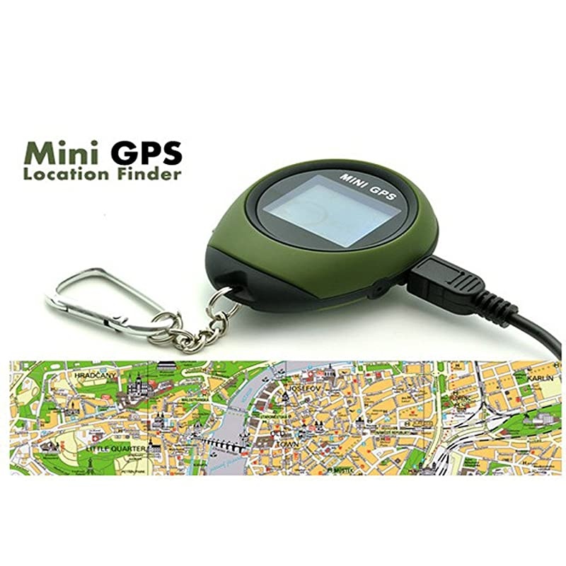 Outdoor Mini Handheld Portable GPS Navigation Location Finder Dot Matrix Display for Biking Hiking Travelling Geoaching Wild Exploration