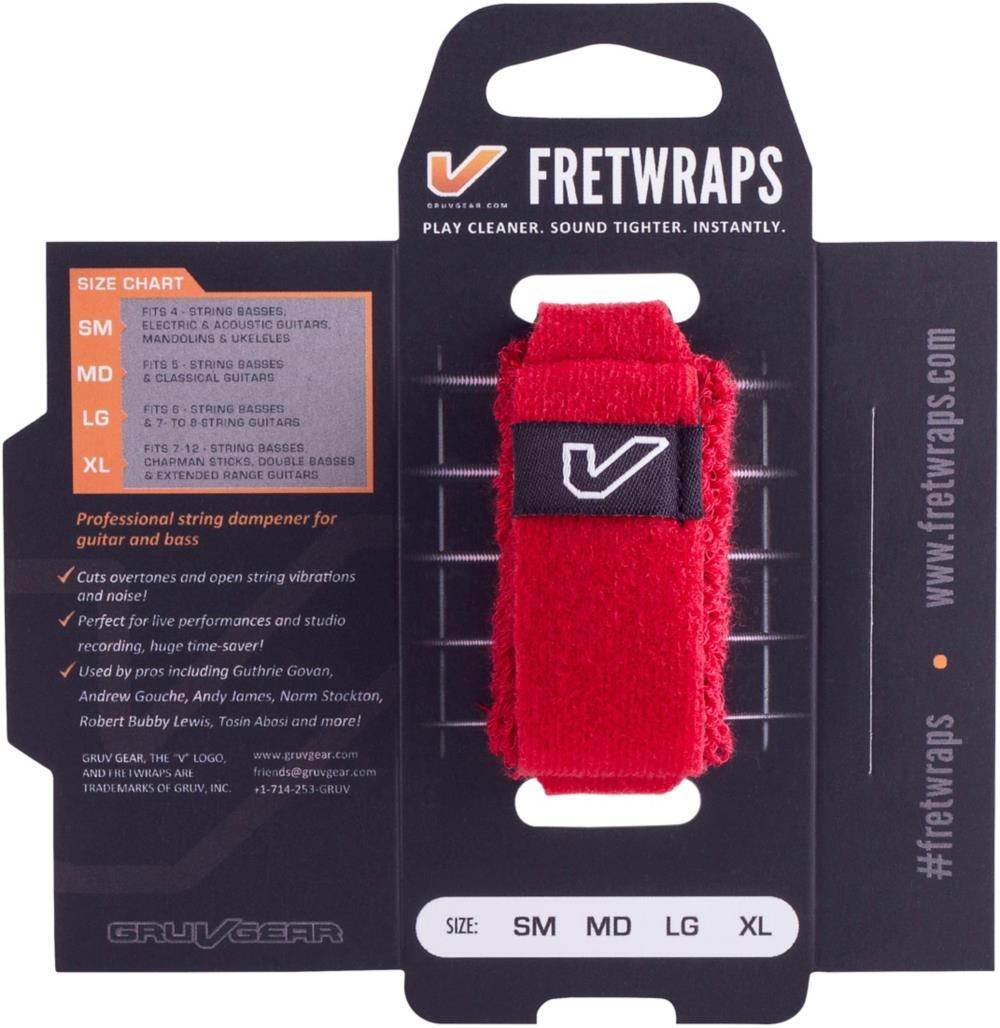 Gruv Gear FretWraps HD 1-Pack Red Medium