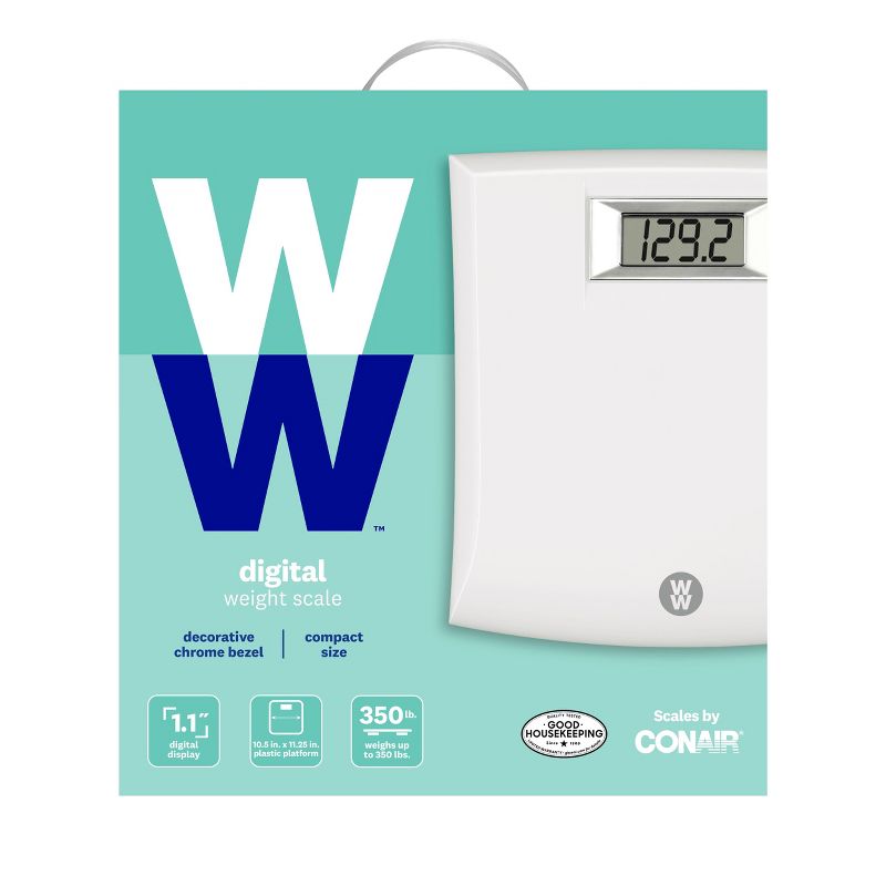 Digital Plastic Scale White - Weight Watchers
