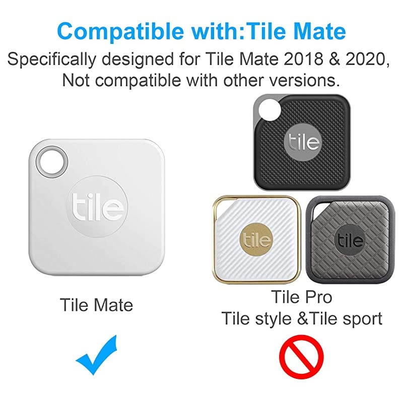 Case for Tile Mate 2020 2018 4 Pack Cover Case AntiScratch Lightweight Soft Full Body Shock Protective Sleeve Ultra Slim Skin for Tile Mate Bluetooth AntiLoss Device with Carabine
