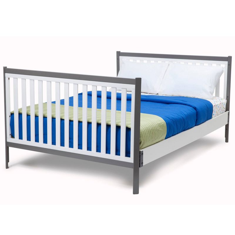 Delta Children Tribeca 4-in-1 Convertible Crib - White/Gray