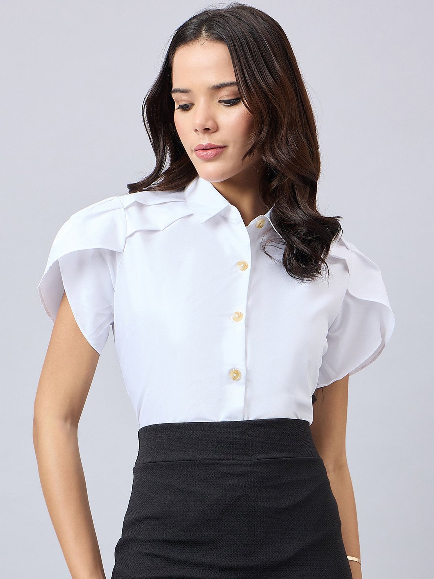 Style Quotient White Regular Fit Formal Shirt