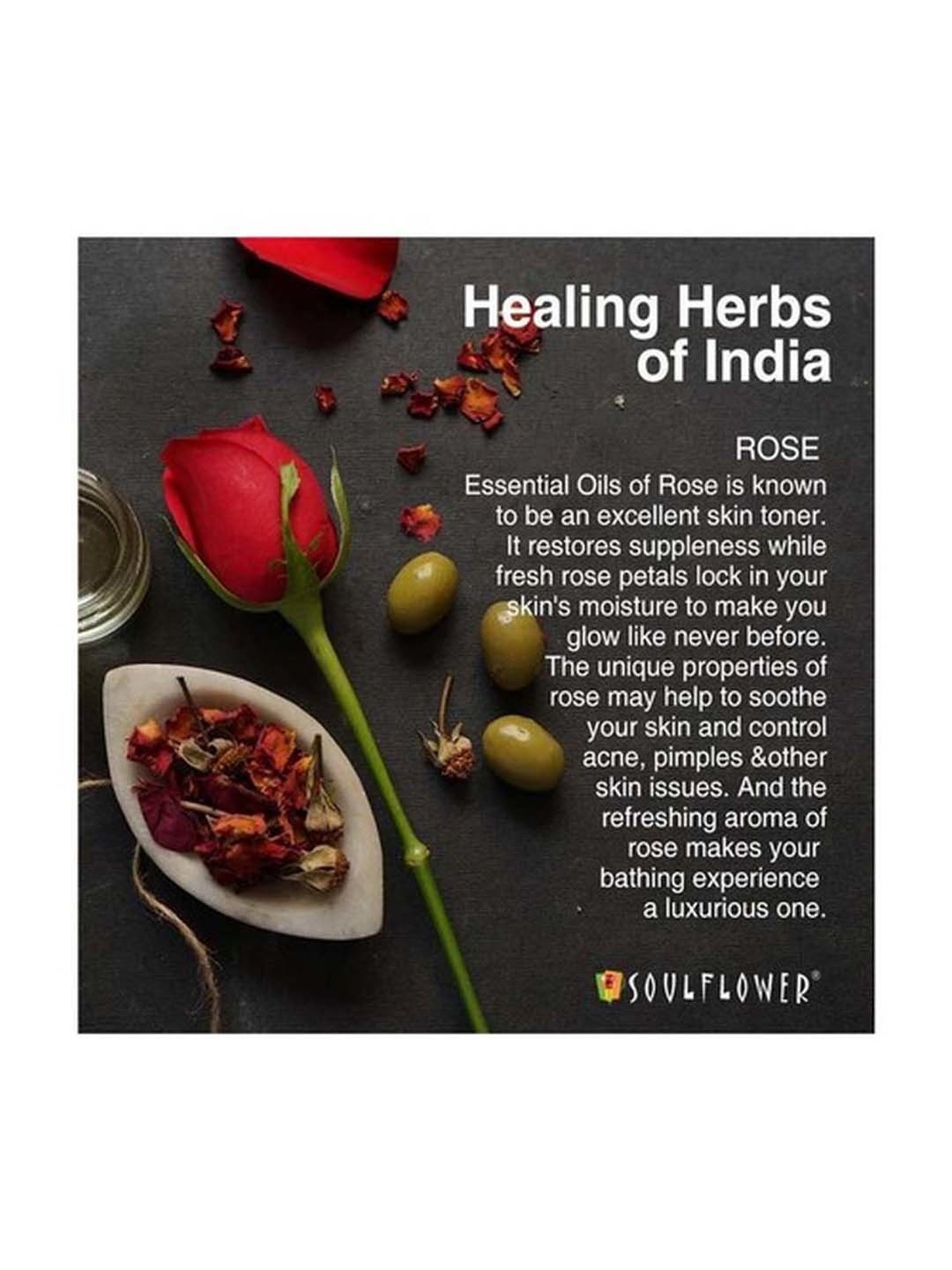 Soulflower Sweet Rose Soap - 150 gm