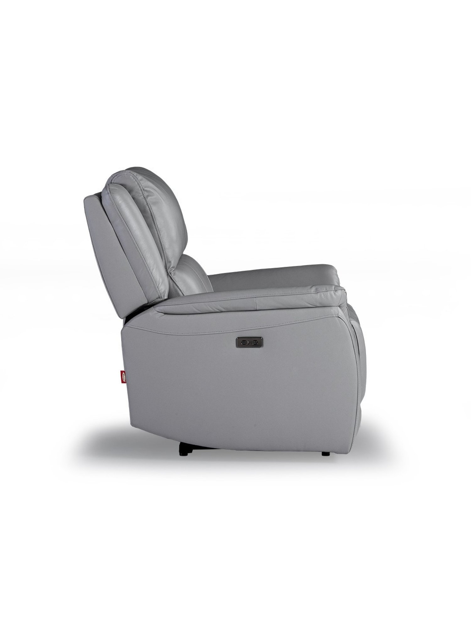 Durian Meredith Grey Leather 3 Seater Reclining Sofas