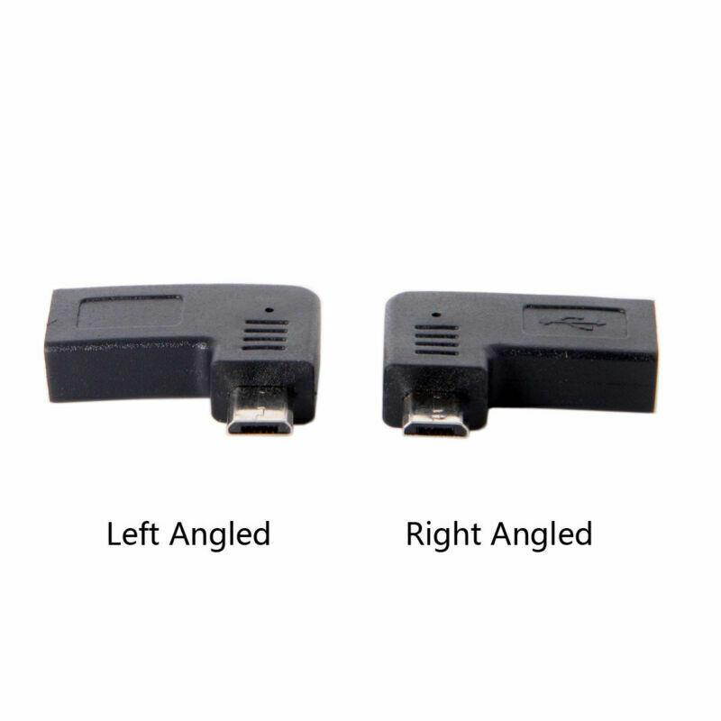 Left Angled 90 Degree USB Type-C USB-C Female to 5Pin Micro USB 2.0 Male Data Charge Converter Adapter