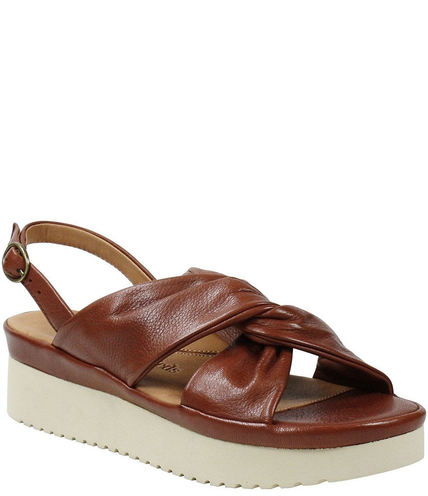 L'Amour Des Pieds Amiens Leather Twist Knot Sandals