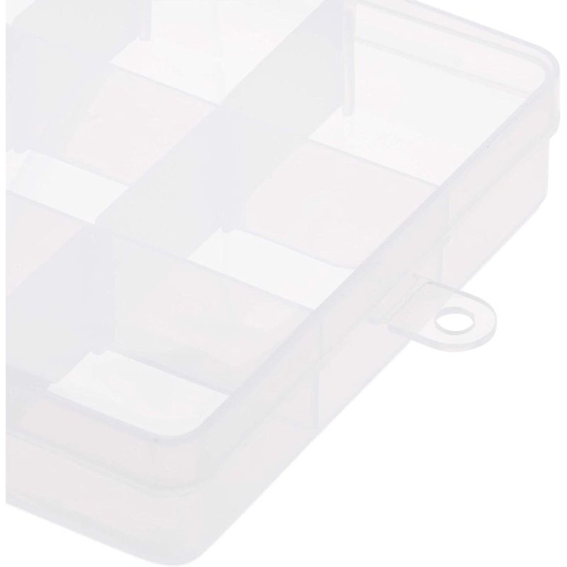 Bright Creations 6 Pack Bead Storage Containers, Organizer with Lids & Dividers, Arts and Crafts, 6.9 x 3.9 x 0.9 in