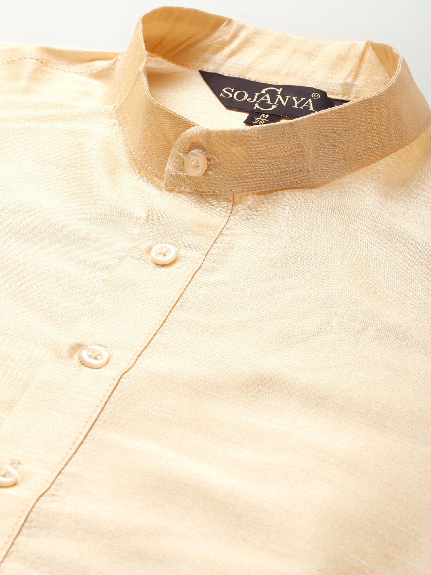 Sojanya Beige Regular Fit Printed Kurta Set With Jacket