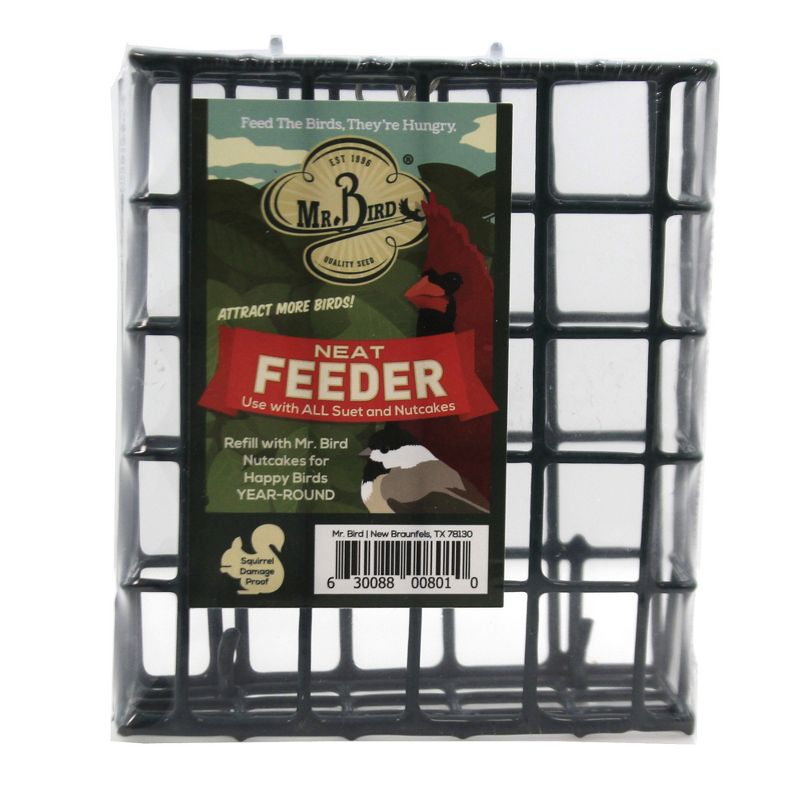 Home & Garden 4.5" 2 Small Cakes &  Cage  Set / 3 Bird Flaming Hot Woodpecker Mr Bird  -  Bird And Wildlife Food