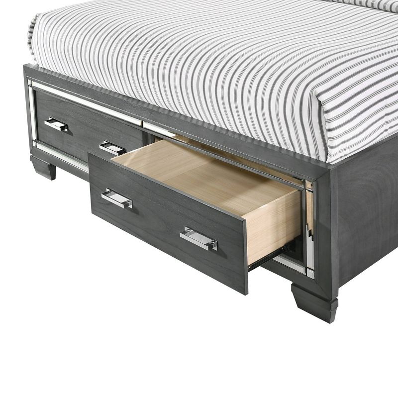 3pc Queen Kenzie Storage Bedroom Set Gray - Picket House Furnishings