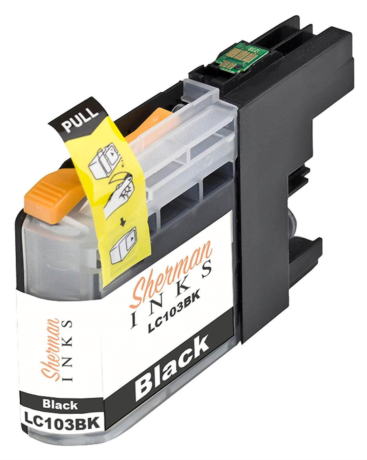 Sherman Replacement Ink Cartridge 12 Pack LC103 for Printer: Brother DCP-J152W MFC J245 J285DW J4310DW J4410DW J450DW J4510DW J4610DW J470DW J4710DW J475DW J650DW J6520DW J6720DW J6920DW J87