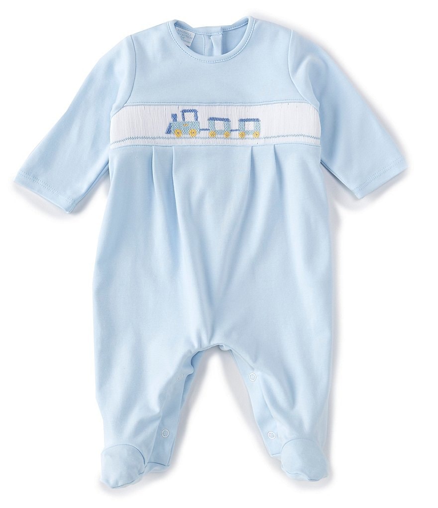 Aden + Anais Baby Boys 6-9 Months Long-Sleeve Blue Moon Footed Coverall