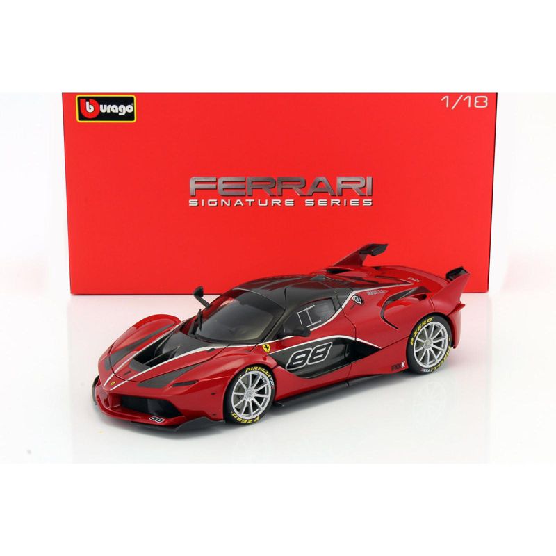 Ferrari FXX-K #88 Red "Signature Series" 1/18 Diecast Model Car by Bburago