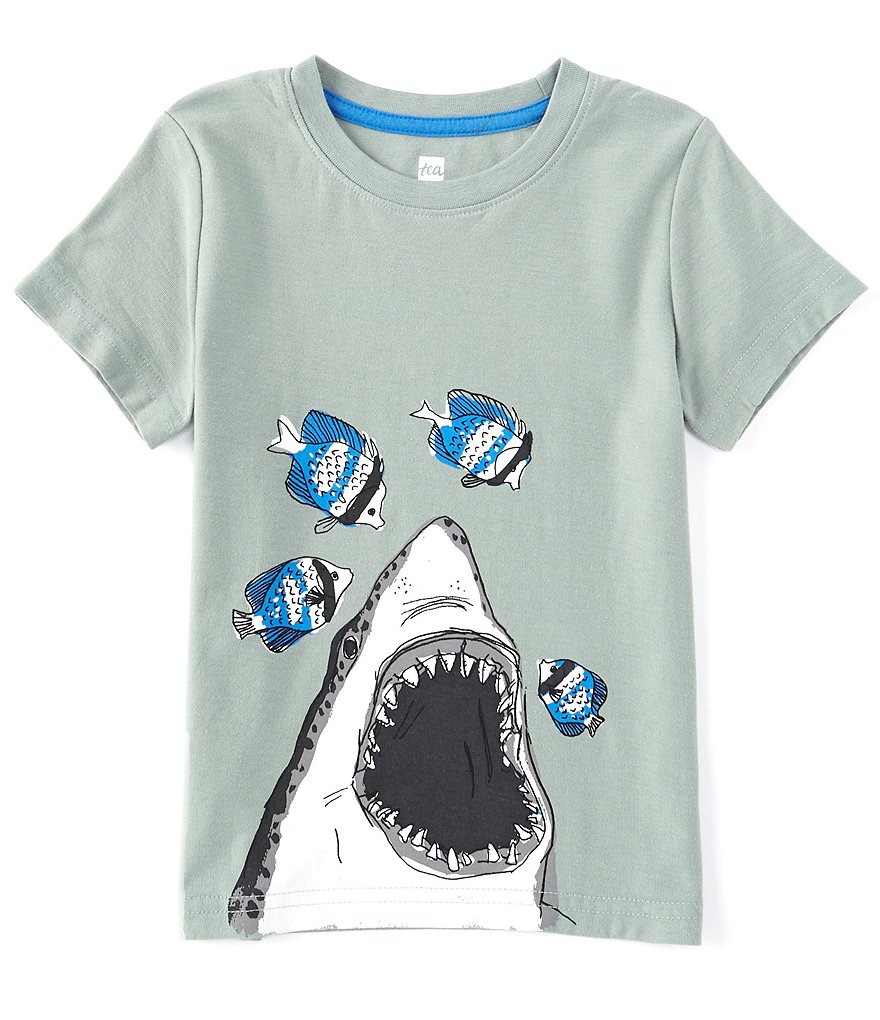 Tea Collection Little Boys 2-6 Short-Sleeve Great White Graphic Tee