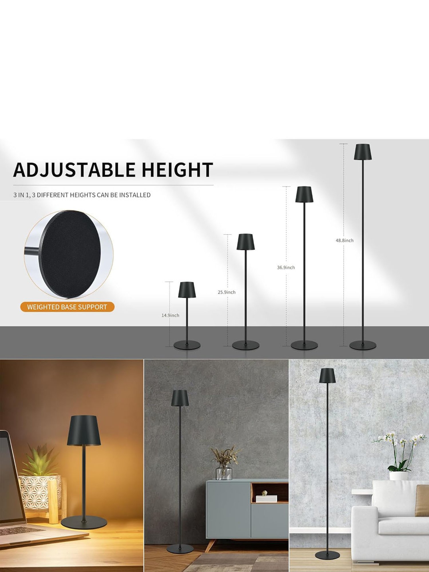 The Artment Black Plastic Abstract Lamp