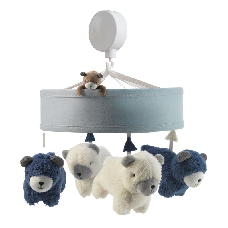 Lambs & Ivy Signature Montana Musical Mobile - Blue/White Bears