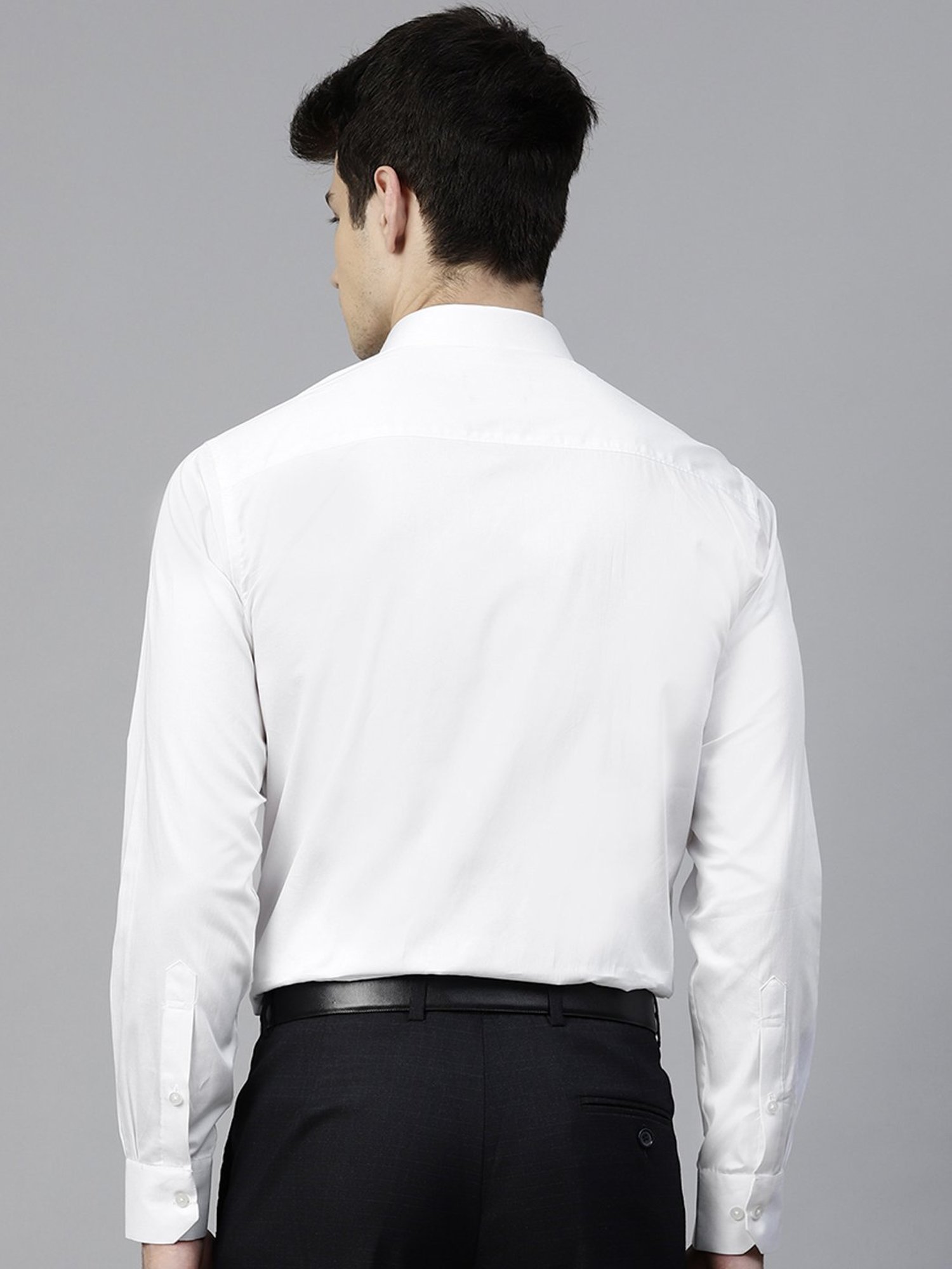 ManQ White Slim Fit Shirt