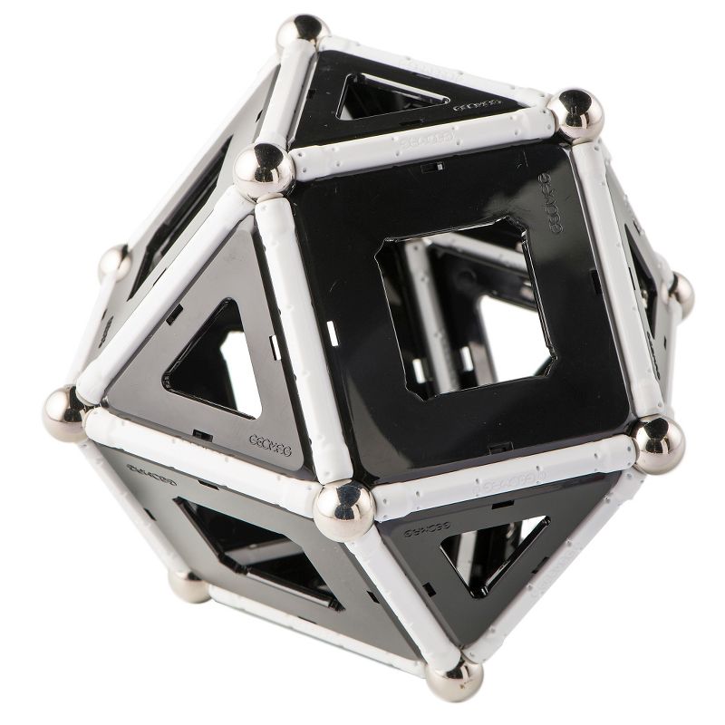 Geomag Black & White Construction Set with Assorted Panels - 68 Piece