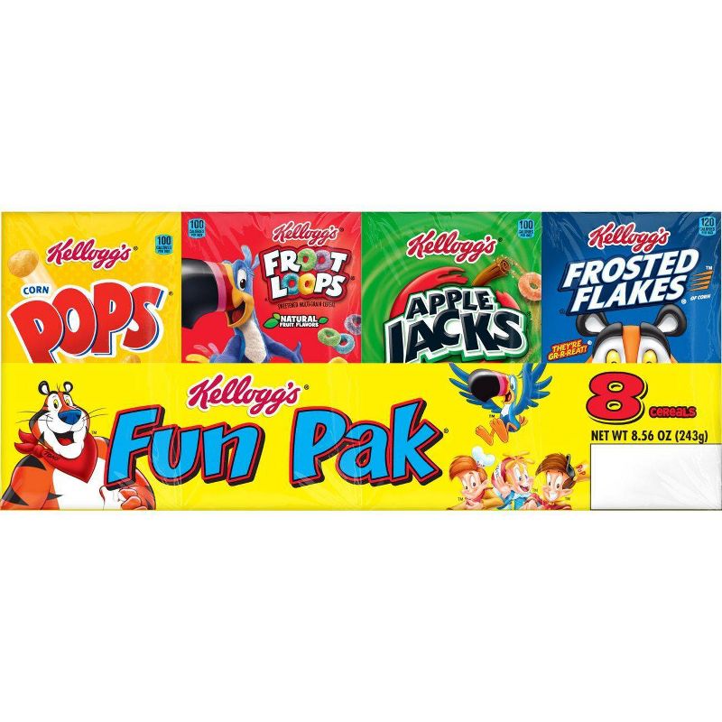 Fun Pack Breakfast Cereal - 8ct - Kellogg's