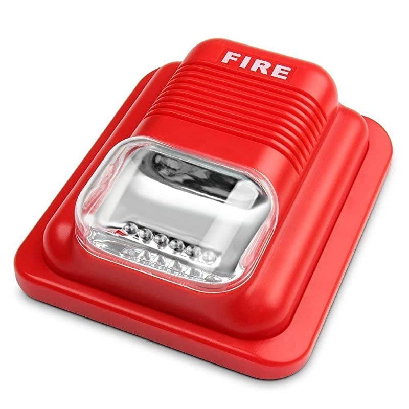 Fire Alarm Siren Strobe,Alarm SIiren Horn Home Security Safe System for House, Office, Hotel etc First Aid Emergency Situation