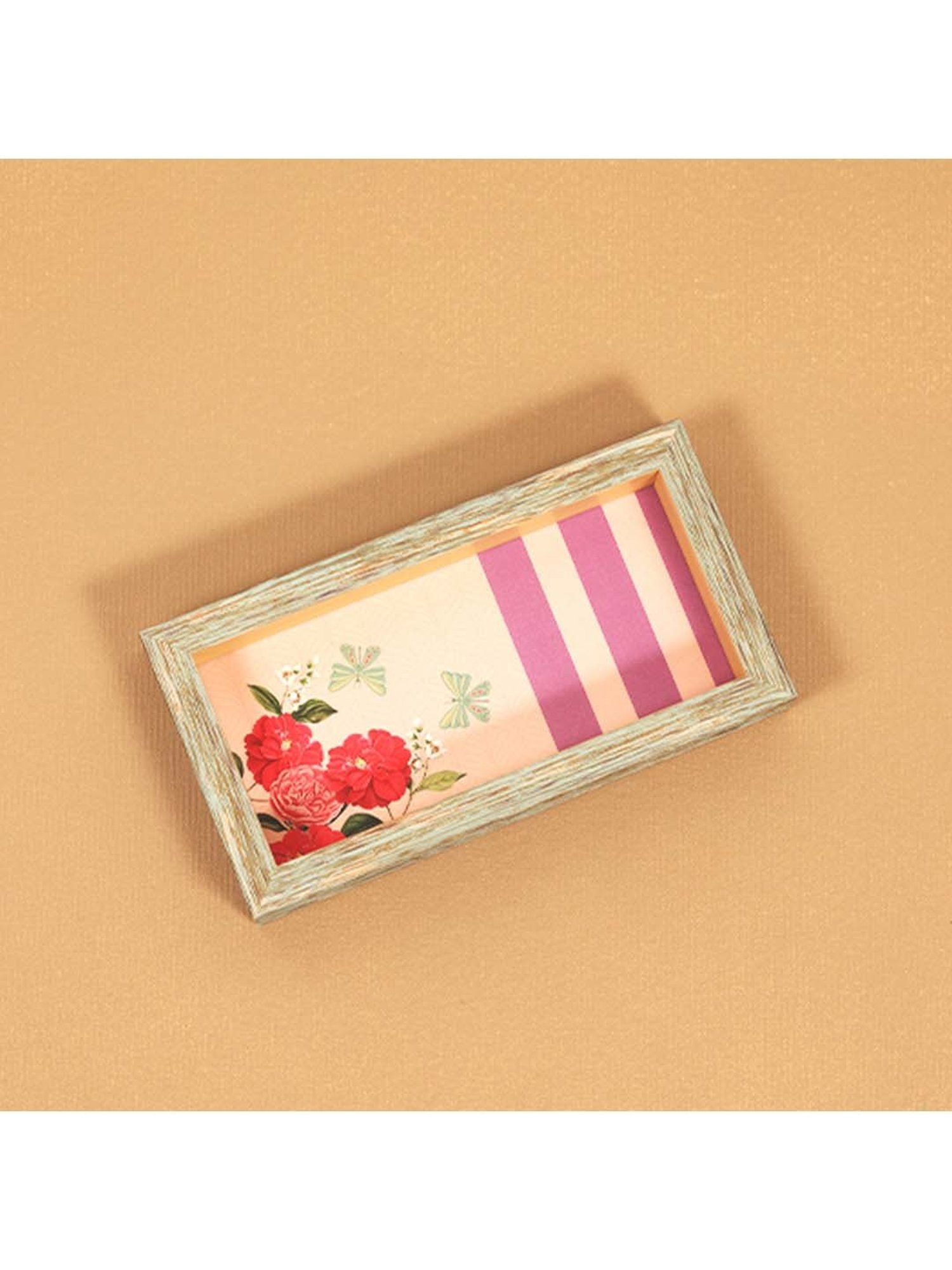 ICRAFT Lilac Haze Series Purple & Beige Mdf Spoon Tray