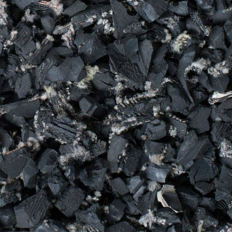 Playsafer 40 Pound Bag of Outdoor Eco Friendly Rubber Playground Mulch Chip Flooring for Swing Sets, Play Areas Covers 1.55 Cubic Feet, Natural Black