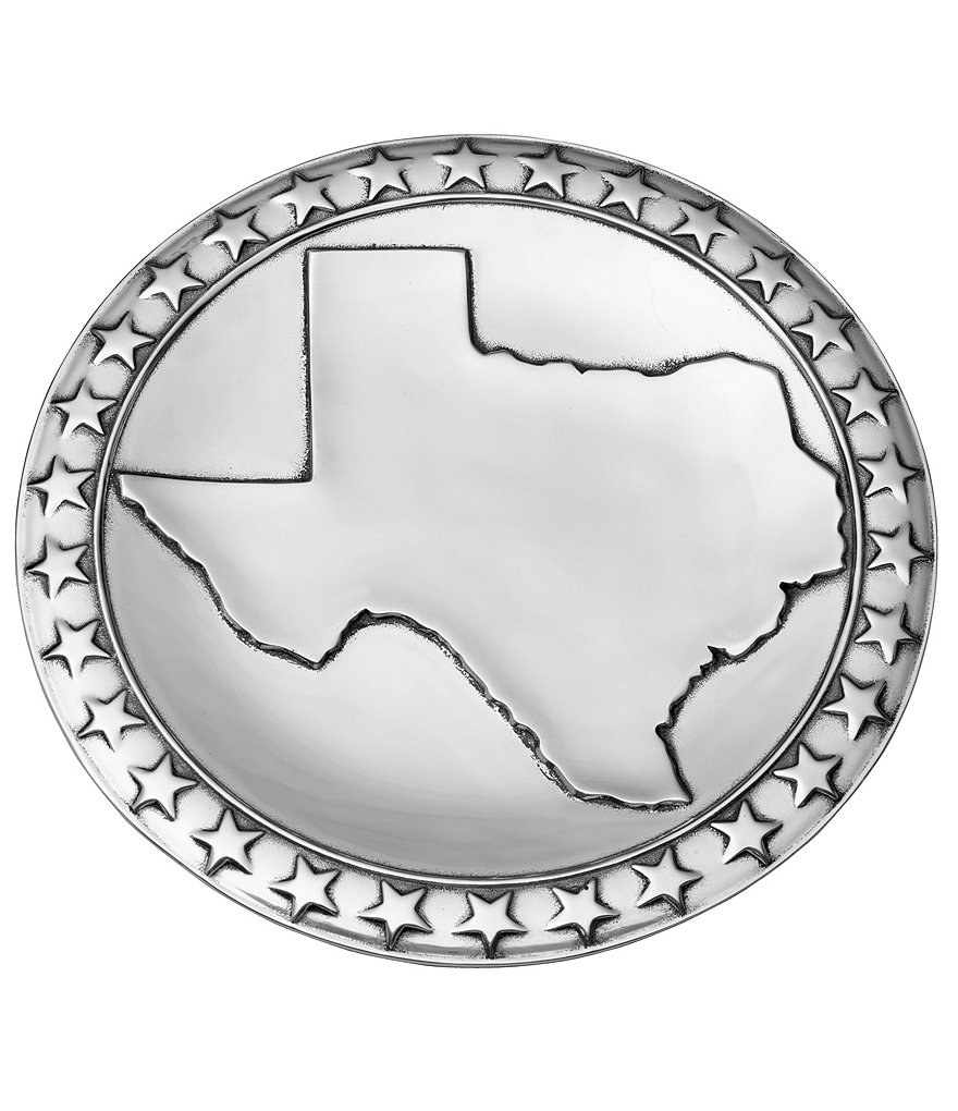 Wilton Armetale Texas Stars Large Round Platter