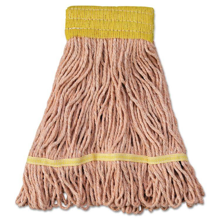 Mop Head Super Loop Head Cotton/Synthetic Fiber Small Orange 12/Carton