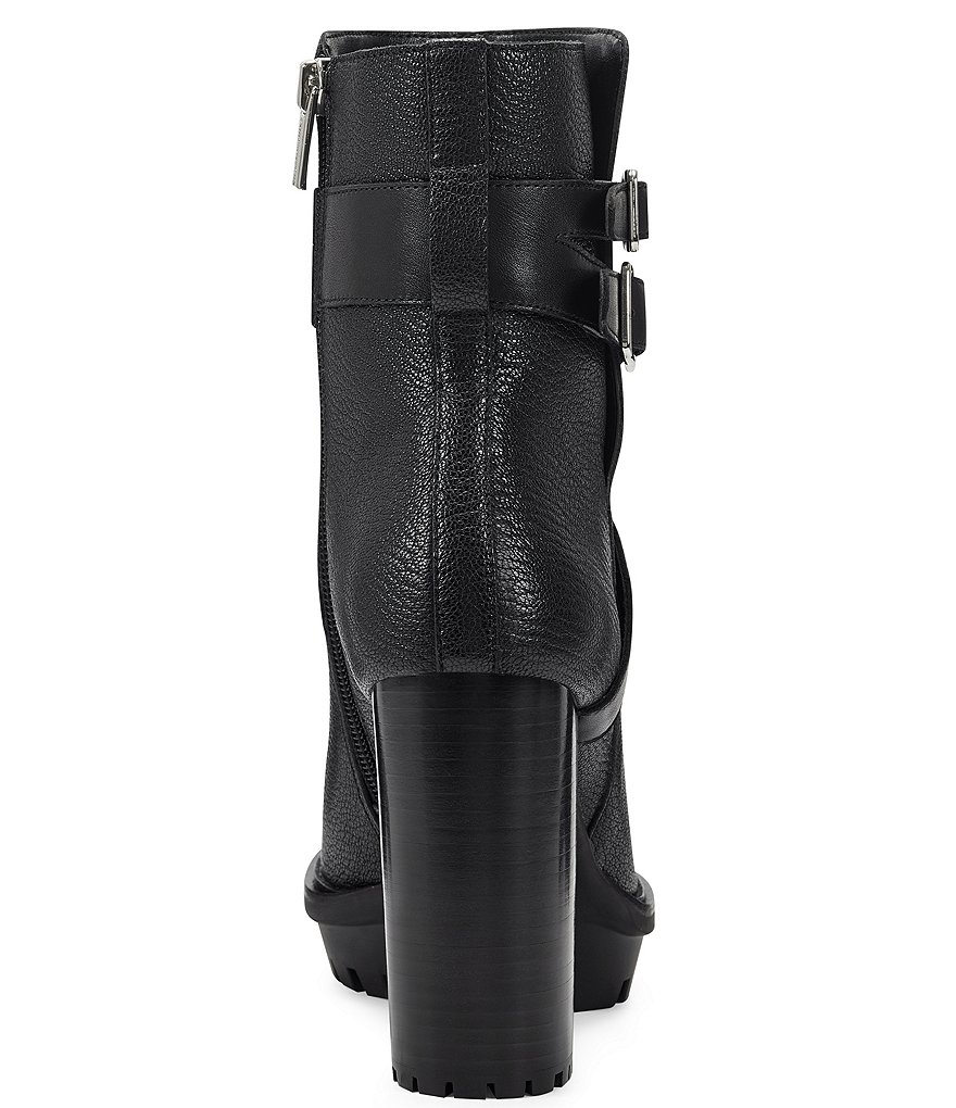 Vince Camuto Elisen Leather Platform Lug Sole Booties