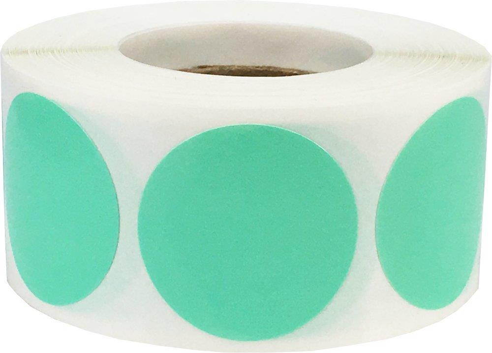 Color Coding Labels Wintergreen Round Circle Dots for Organizing Inventory 1 inch 500 Total Adhesive Stickers