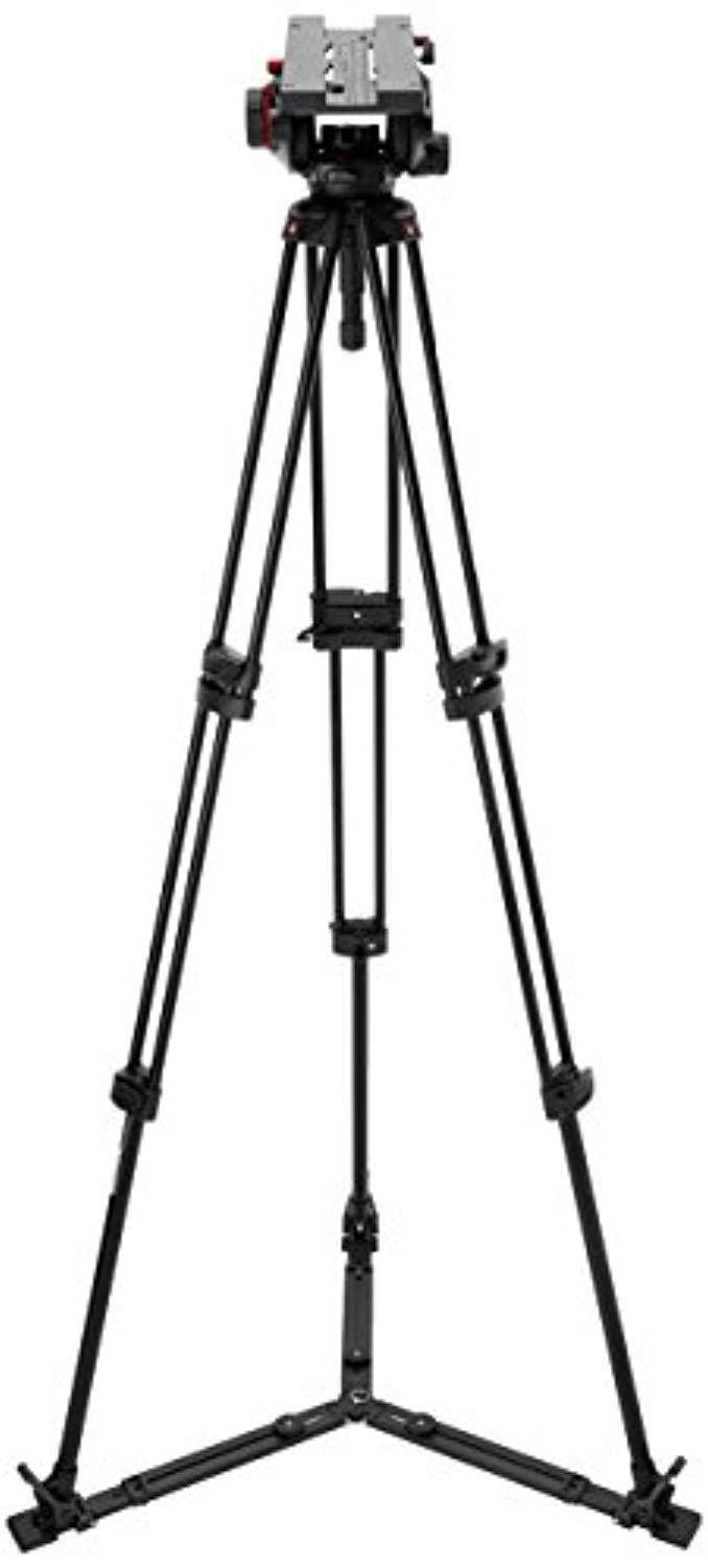 Manfrotto 509HD 3-section Aluminum 545GB Tripod Legs & Video Head - Black