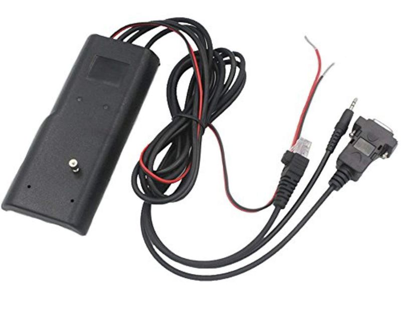 sundely 3 in 1 com port serial programming cablewith battery 2.5mm 1-pin & rj45 8-pin connector for motorola radio desktrac gtx