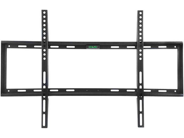 Megamounts GMPF24N7-BNDLPC17 Black 26" - 55" Smooth Black Matt Finish Fixed Television Mount for 26"- 55" LCD, LED