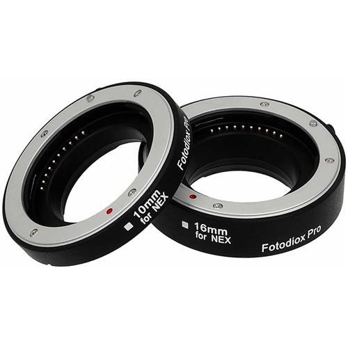 Fotodiox Auto Macro Extension Tube Kit for Sony E-Mount (NEX) Mirrorless Camera