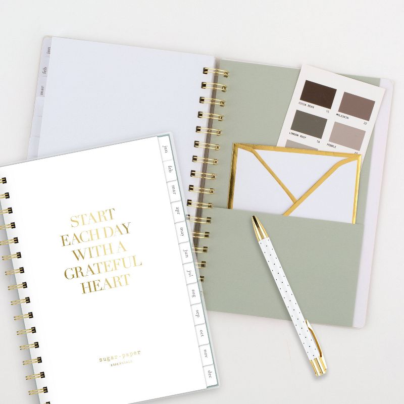 2021 Planner 8.5" x 5.875" Poly WB Green - Sugar Paper™