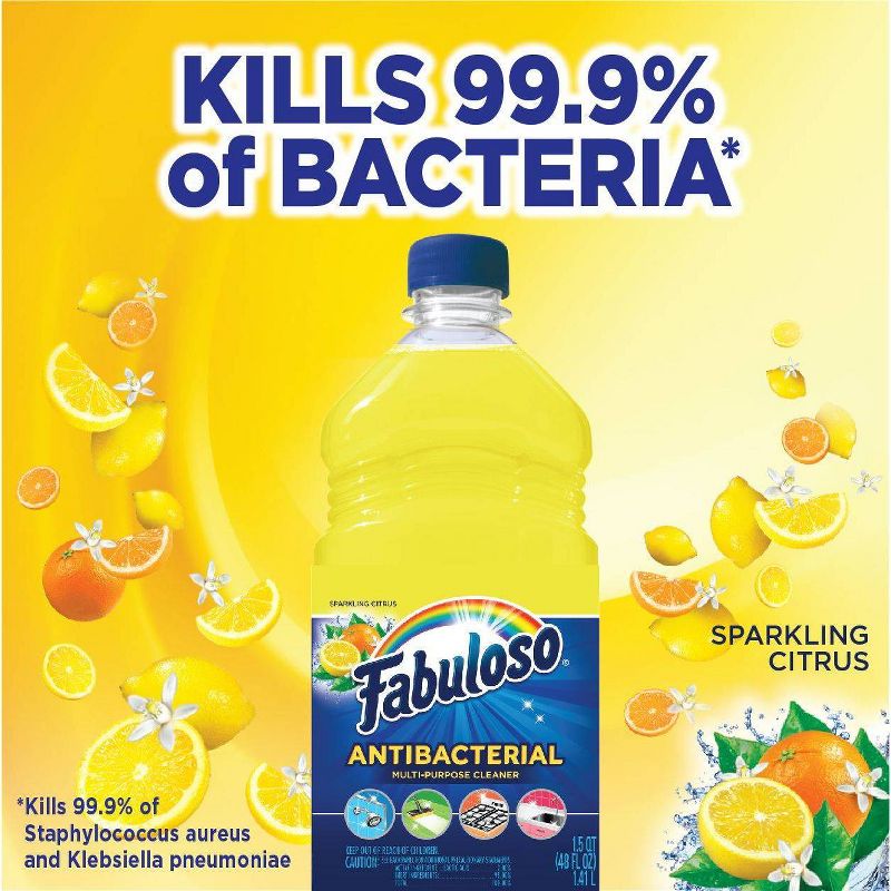 Fabuloso Sparkling Citrus Anti-Bacterial Multi-Purpose Cleaner - 48 fl oz