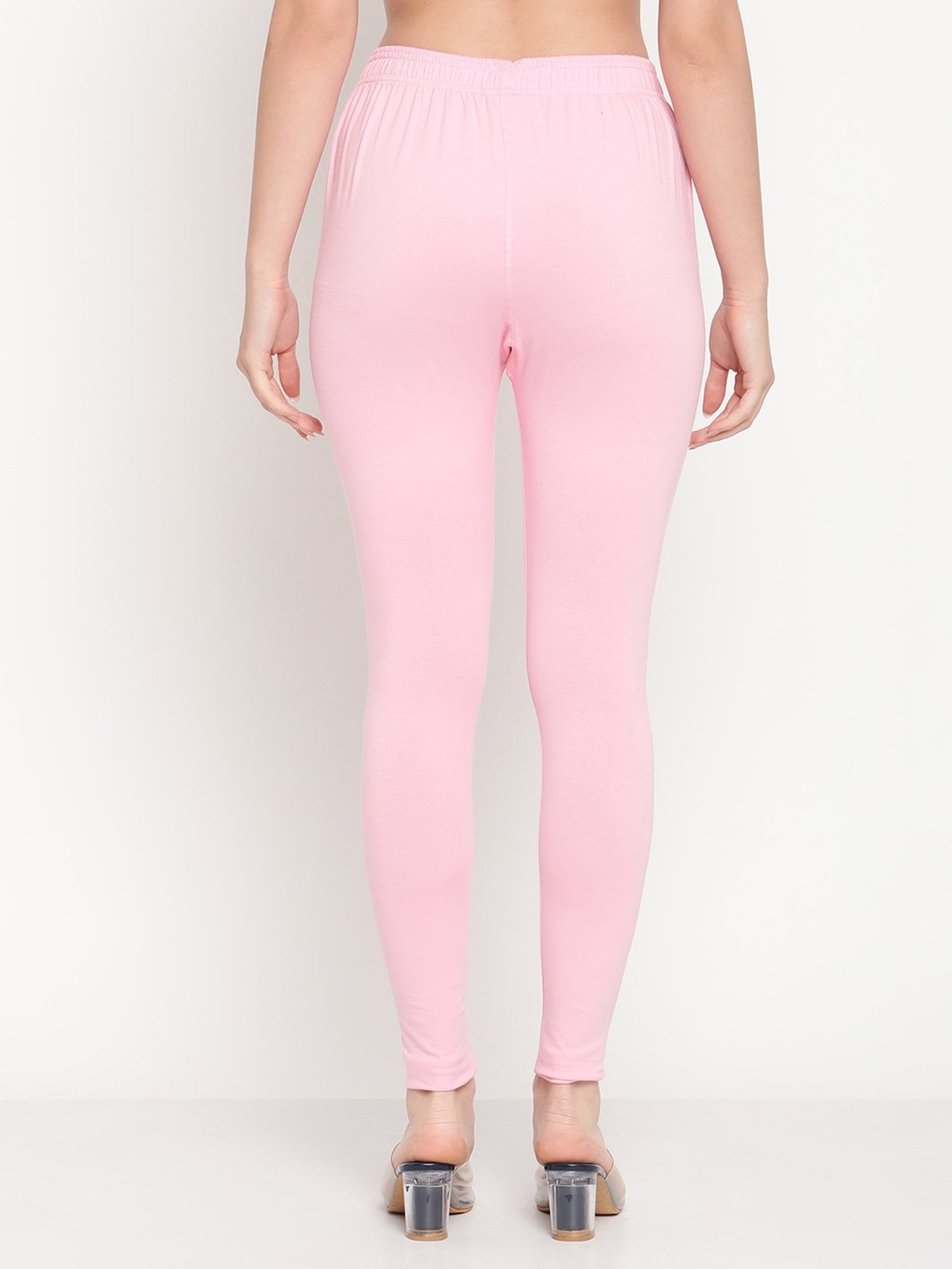 TAG 7 Pink Cotton Leggings - Pack Of 2