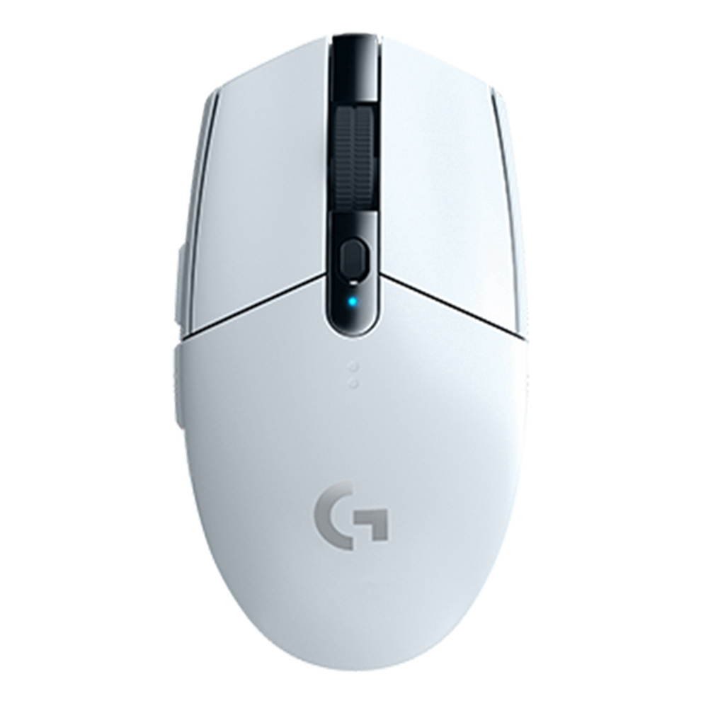 Logitech G304 Lightspeed Wireless Gaming Mouse 6 Programmable Keys 12000DPI Support USB Interface Windows/Mac OS- White