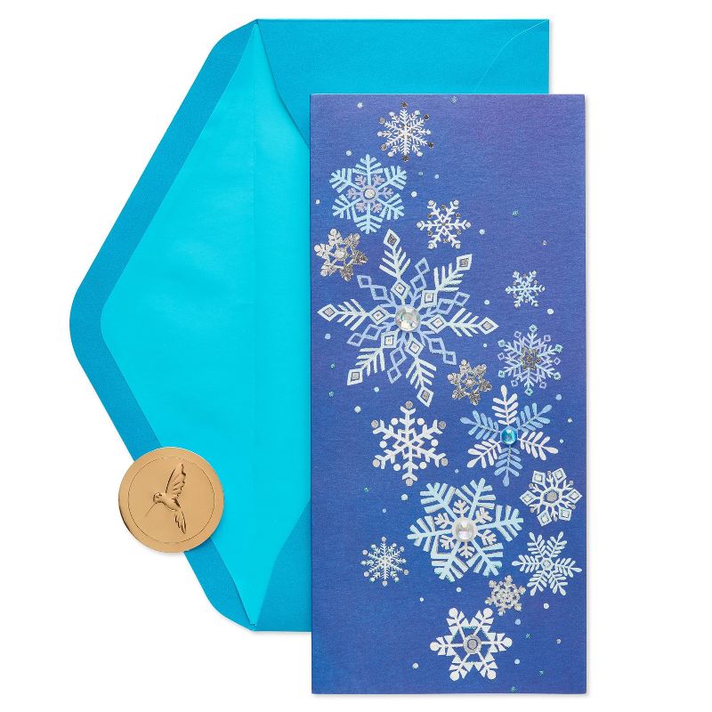 Papyrus Allegro Snowflakes Blue Card Pack