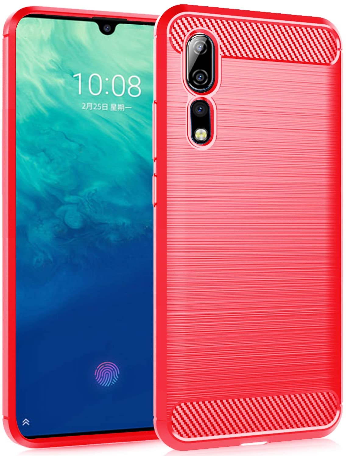 Dzxouui Compatible for ZTE Axon 10 Pro Case,Protective Phone Cover Shockproof Soft TPU Cases for ZTE Axon 10 Pro(DL-Black)