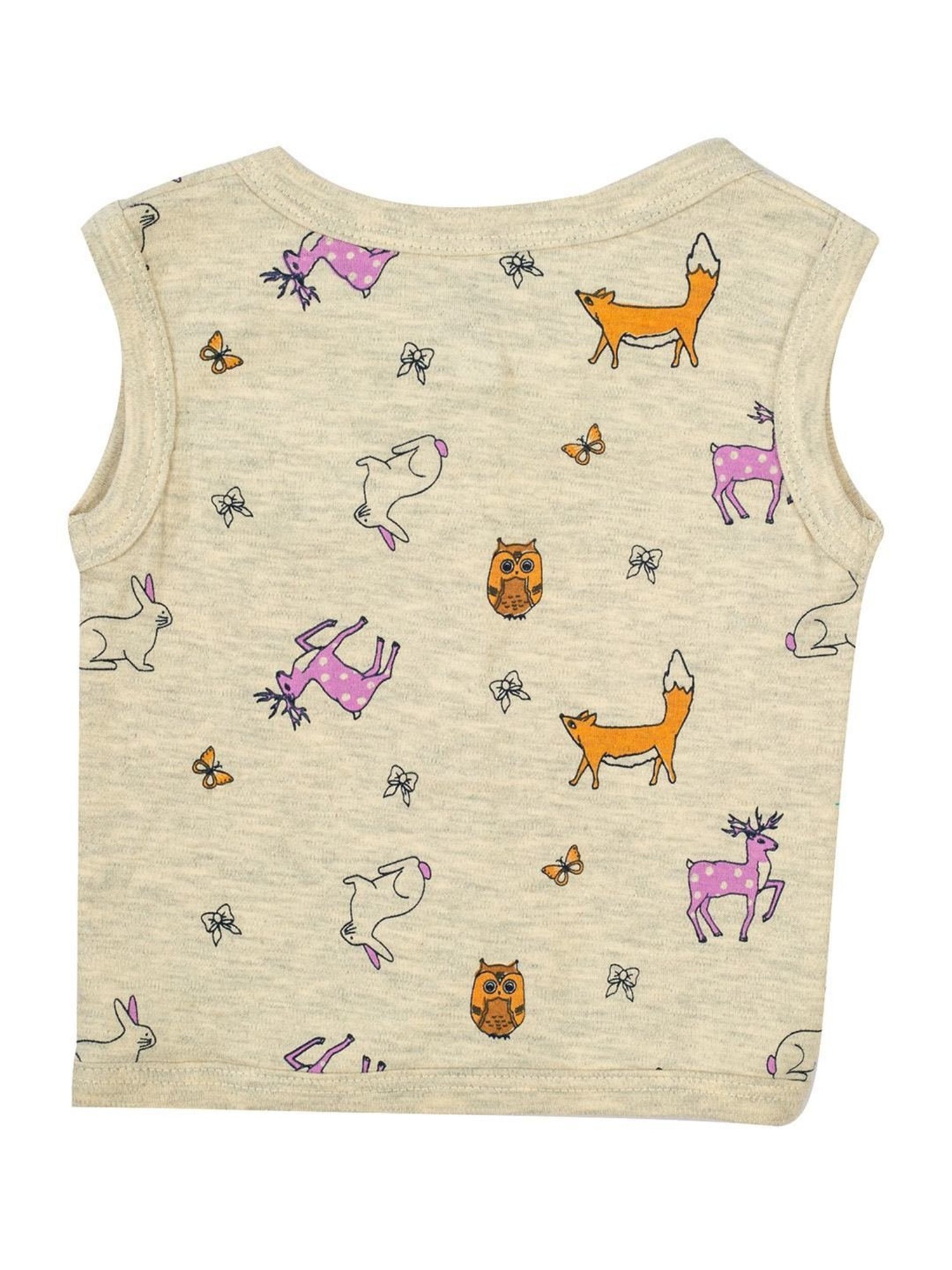 Mee Mee Kids Multicolor Cotton Printed Jabla (Pack of 3)